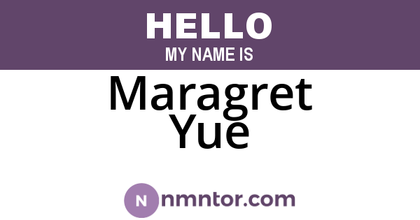 Maragret Yue
