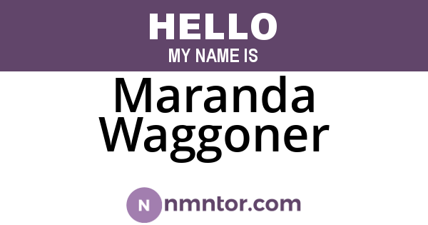 Maranda Waggoner