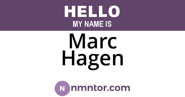 Marc Hagen