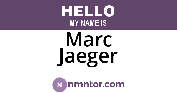 Marc Jaeger