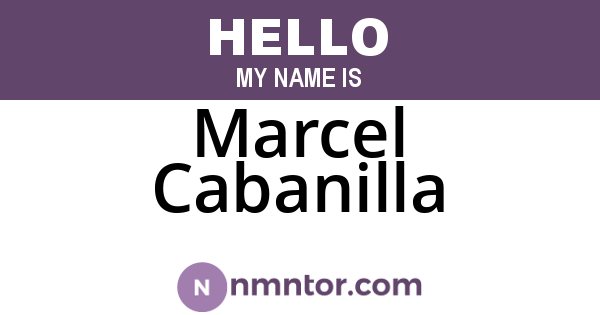 Marcel Cabanilla