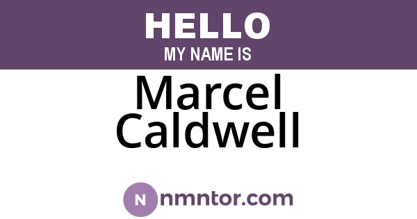 Marcel Caldwell