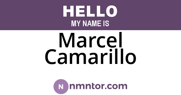 Marcel Camarillo