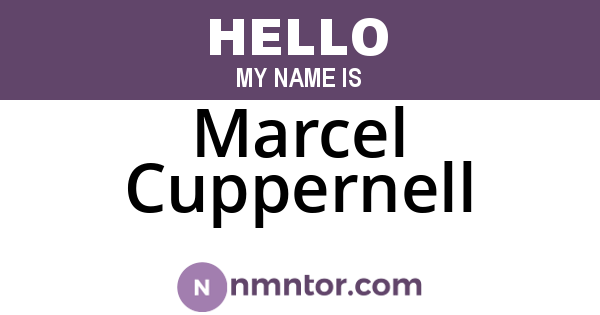 Marcel Cuppernell