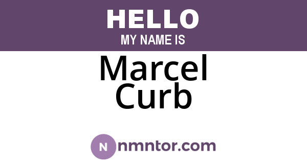 Marcel Curb