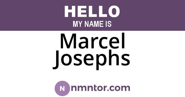 Marcel Josephs