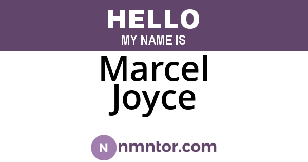 Marcel Joyce