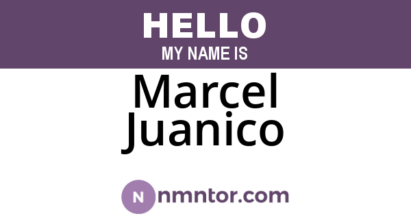 Marcel Juanico