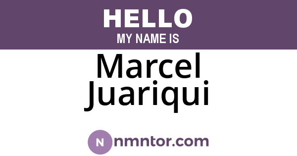 Marcel Juariqui