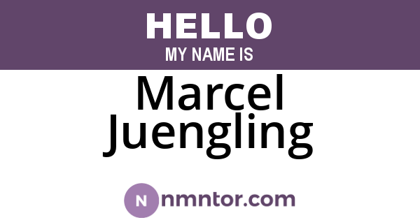 Marcel Juengling