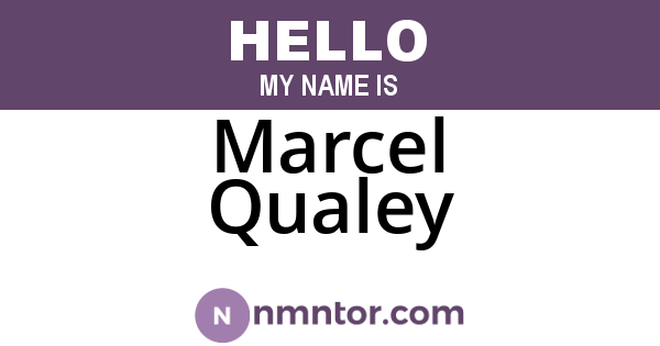 Marcel Qualey