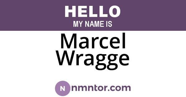 Marcel Wragge