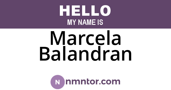 Marcela Balandran