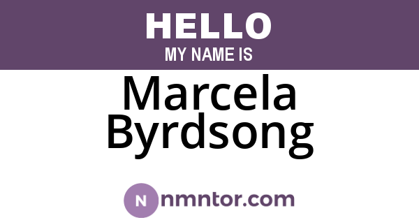 Marcela Byrdsong