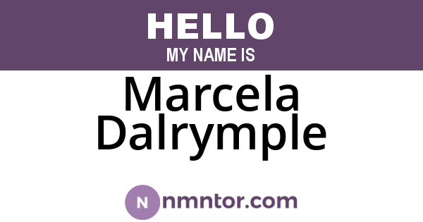 Marcela Dalrymple