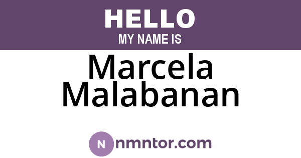 Marcela Malabanan