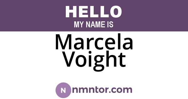 Marcela Voight