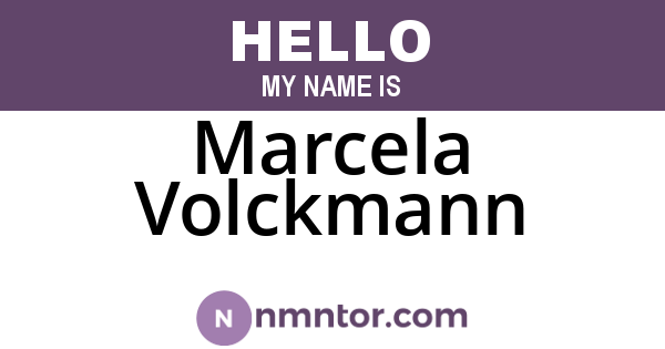 Marcela Volckmann