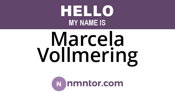 Marcela Vollmering
