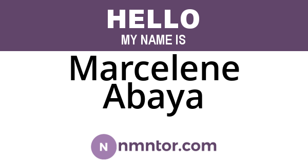 Marcelene Abaya