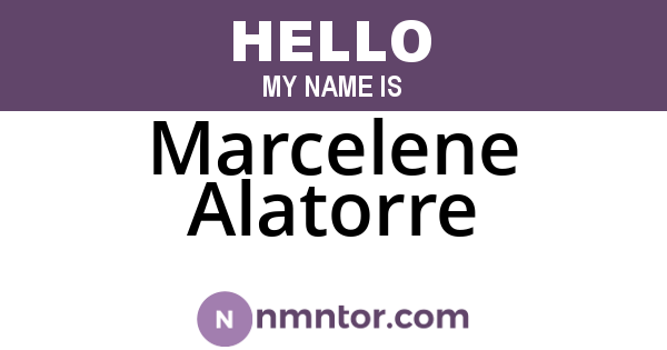 Marcelene Alatorre