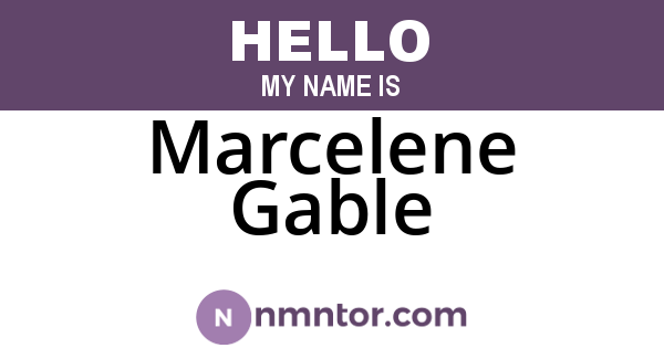 Marcelene Gable