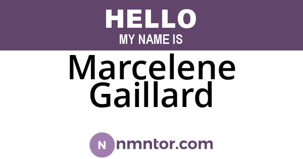 Marcelene Gaillard