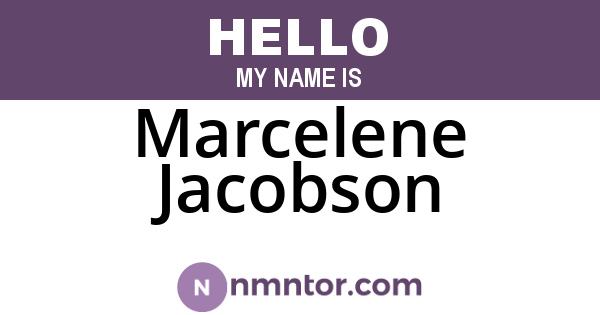 Marcelene Jacobson