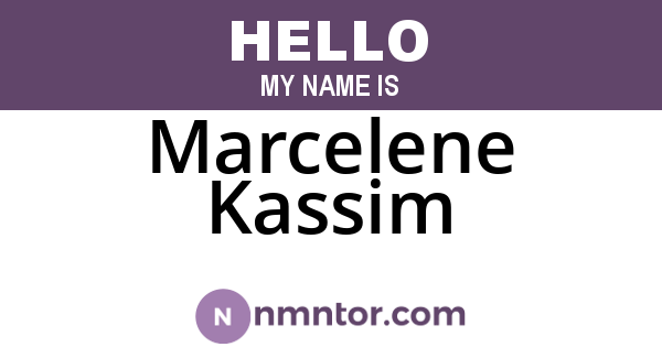 Marcelene Kassim