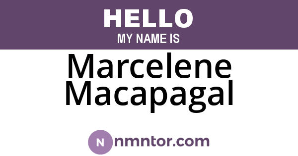 Marcelene Macapagal