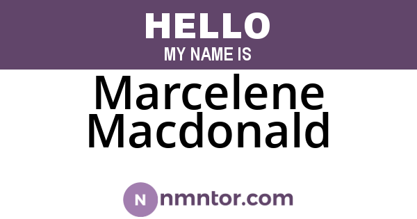 Marcelene Macdonald