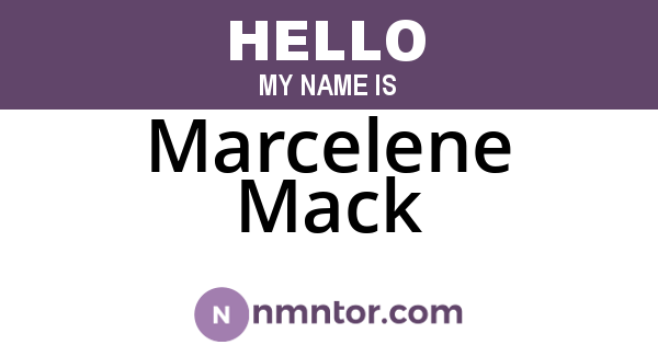 Marcelene Mack