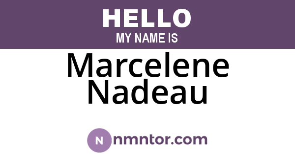 Marcelene Nadeau