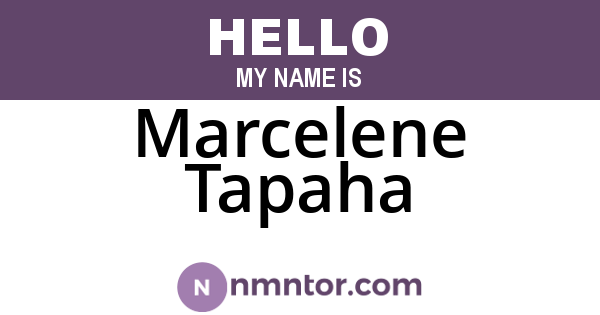 Marcelene Tapaha