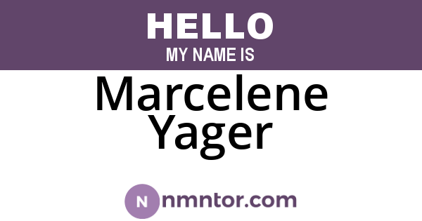 Marcelene Yager