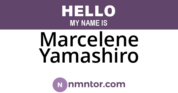 Marcelene Yamashiro