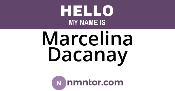 Marcelina Dacanay