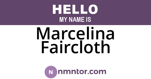 Marcelina Faircloth
