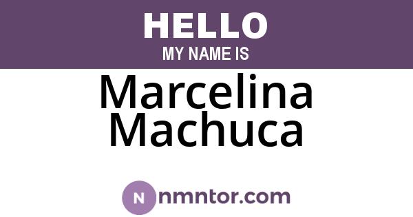Marcelina Machuca