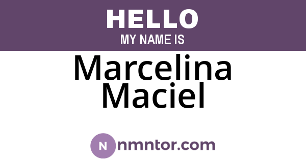 Marcelina Maciel