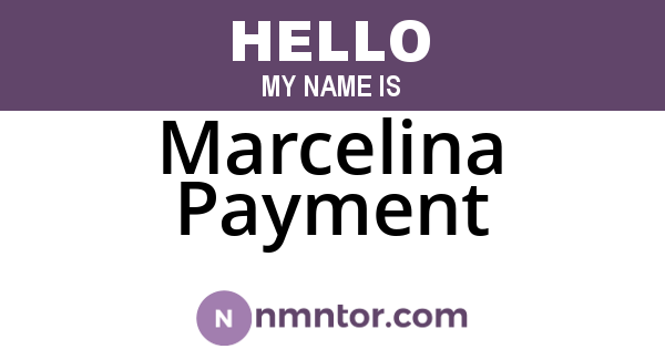 Marcelina Payment