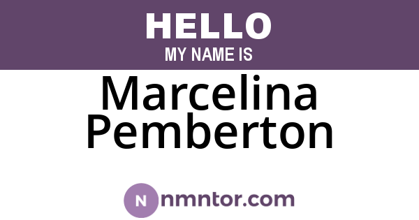 Marcelina Pemberton