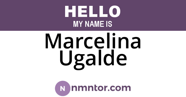 Marcelina Ugalde