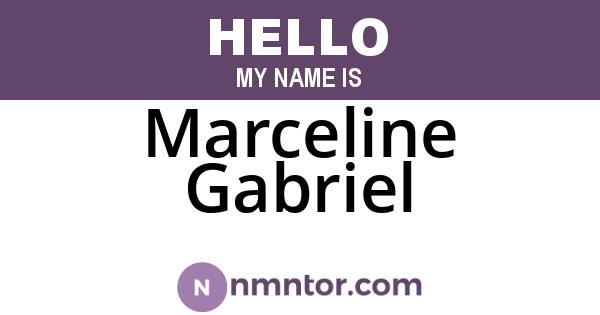 Marceline Gabriel