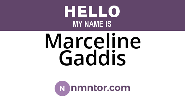 Marceline Gaddis