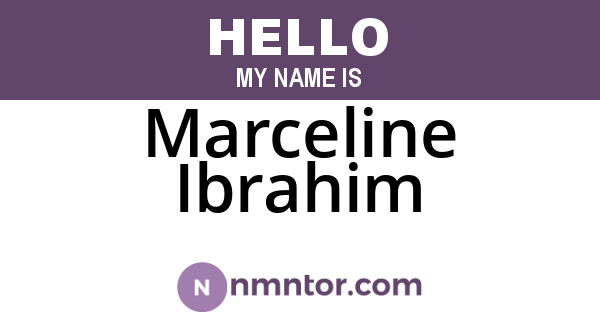 Marceline Ibrahim