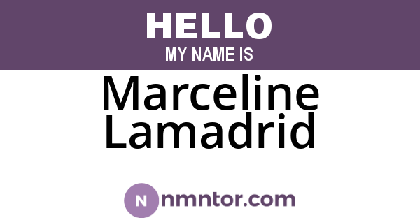 Marceline Lamadrid