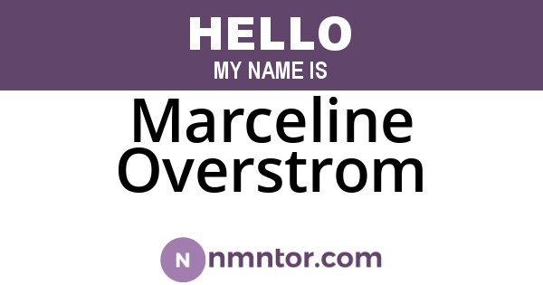 Marceline Overstrom