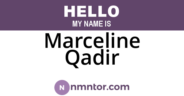 Marceline Qadir