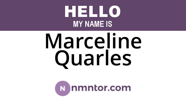 Marceline Quarles